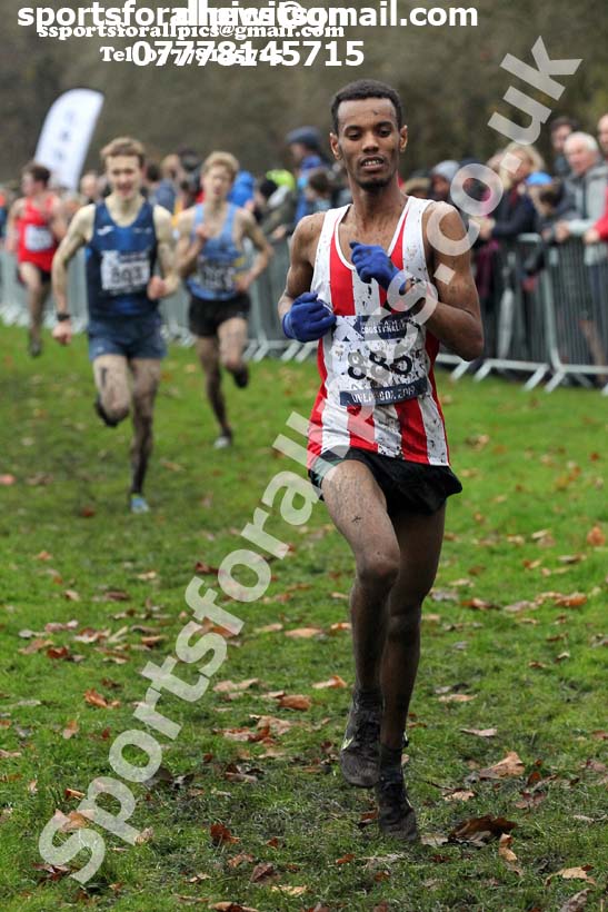 Mens under-20s, 2019 European Cross Country Trials and British Cross Challenge, Sefton Park, Liverpool.  Photo: David T. Hewitson/Sports for All Pics
